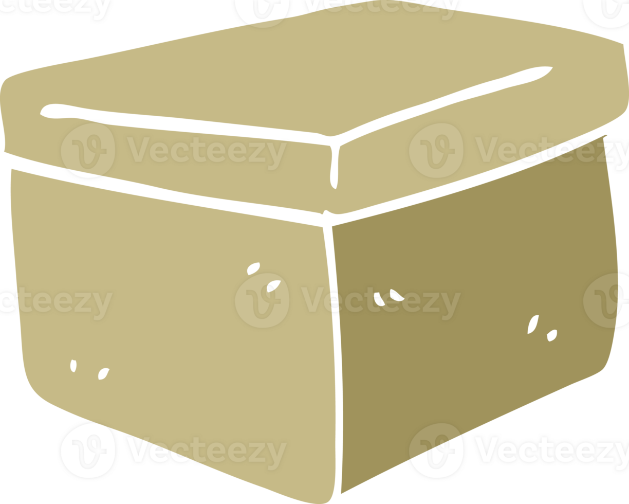 cartoon doodle filing box png