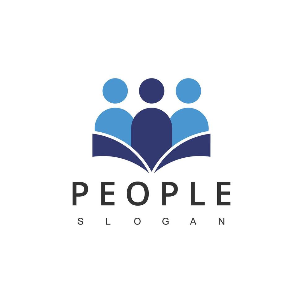 Teamwork, Friendship, People Connectivity logo Design vector