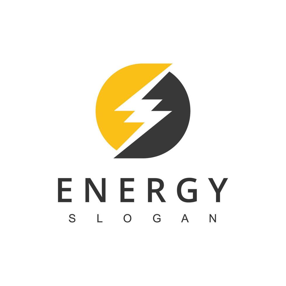 Flash Logo Energy Power design vector template. Thunderbolt voltage electric Logo