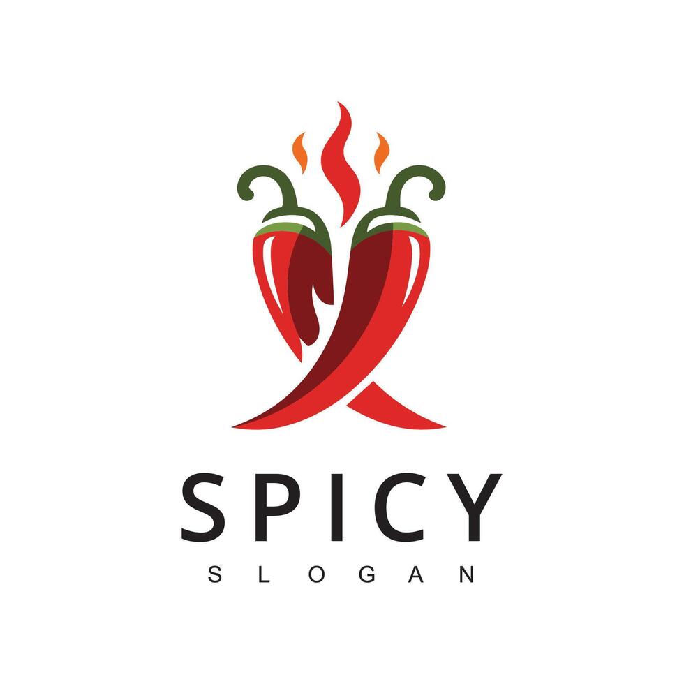 Hot Chili logo, Spicy Pepper logo designs template vector