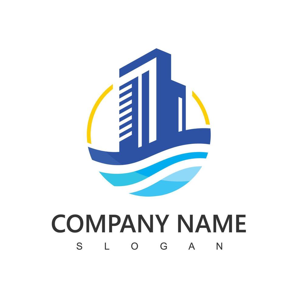 Architecture logo, Modern design branding for real estate, building, architecture, construction and renovation. vector