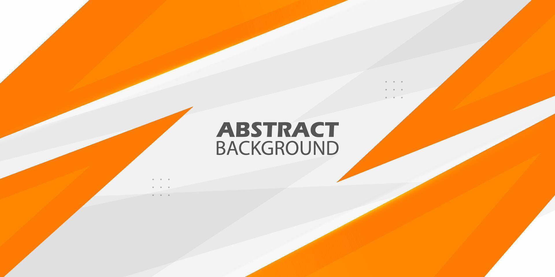 Abstract orange gradient triangle background with shadow and simple lines. Triangle orange on white background. Eps10 vector