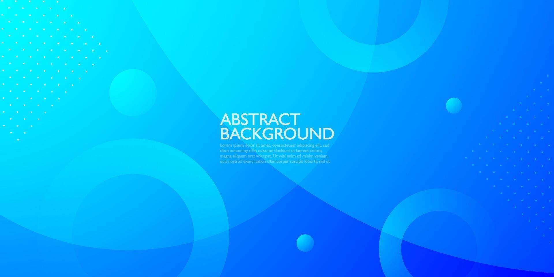 Colorful blue abstract background with simple circle shape and lines pattern. Bright blue design. Modern with geometric circle shapes concept. Eps10 vector