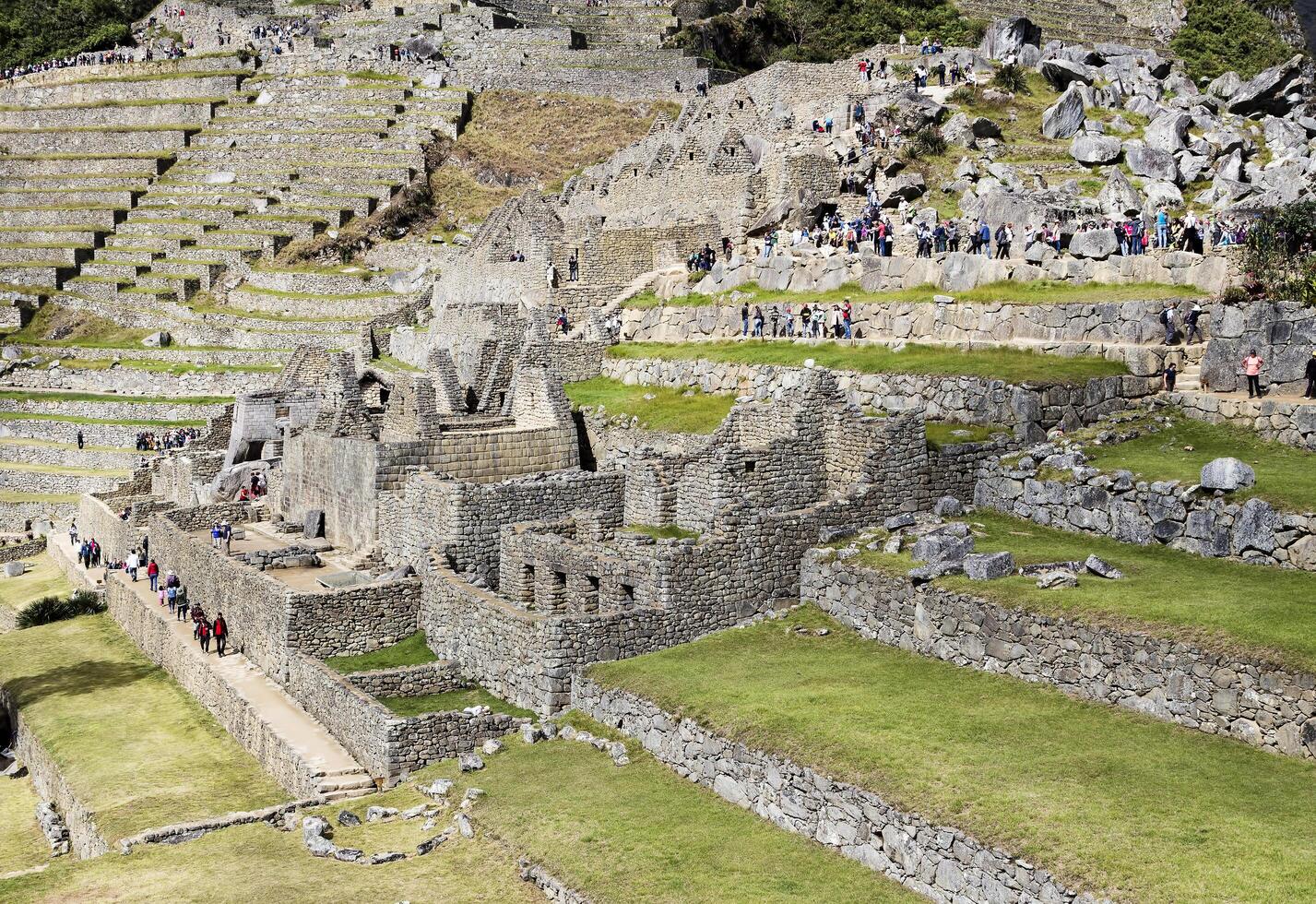 Machu Picchu, Peru, 2015 - Stone Walls Inca Ruins South America photo