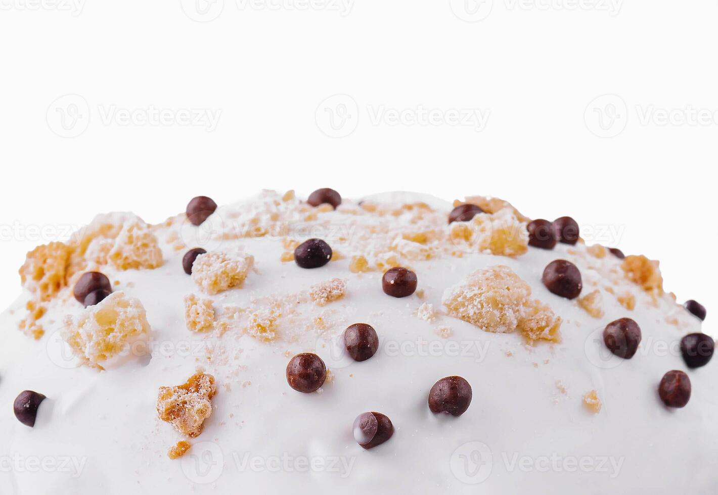 easter bun isolated on white background photo