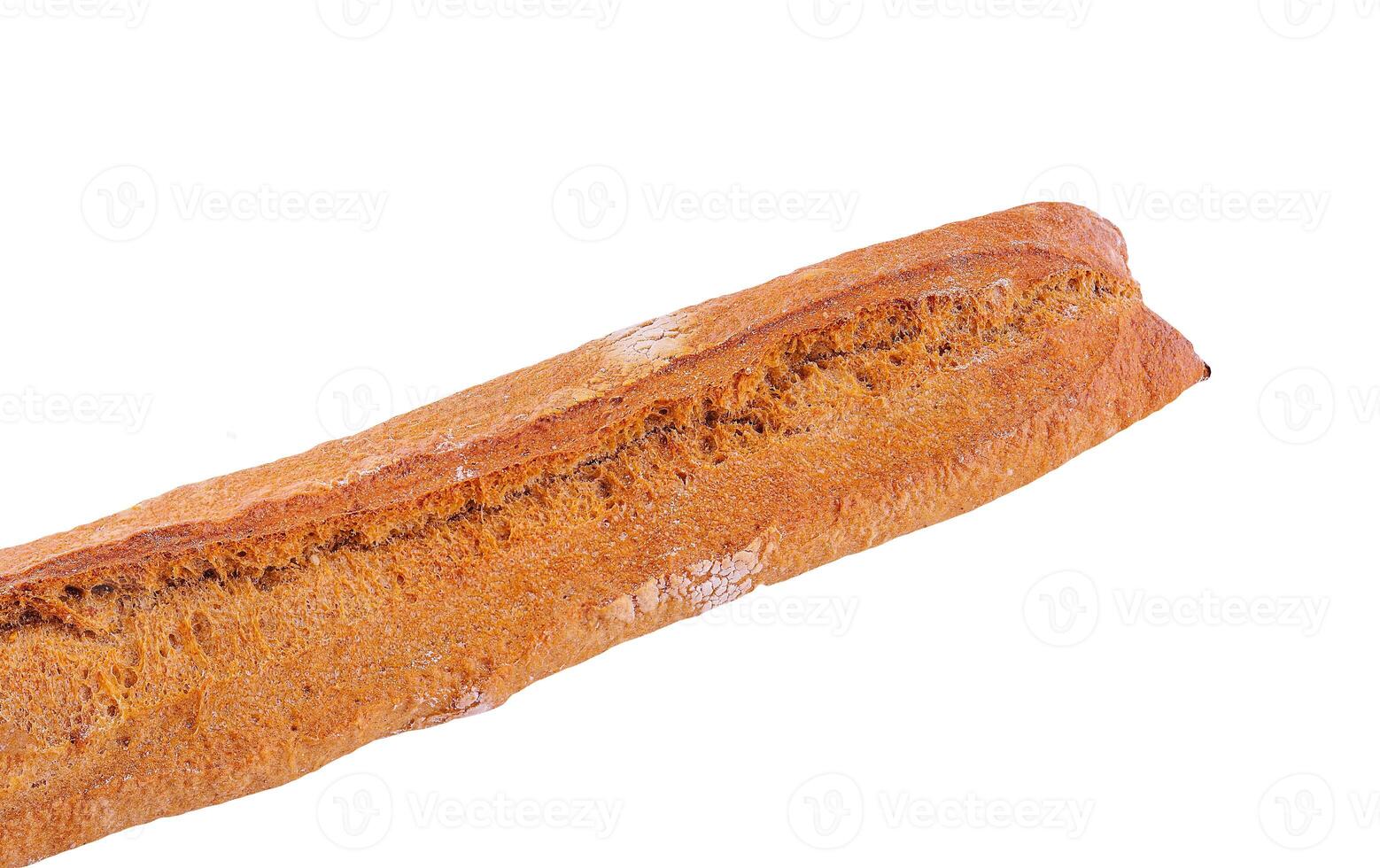 Loaf bread isolated on white background photo