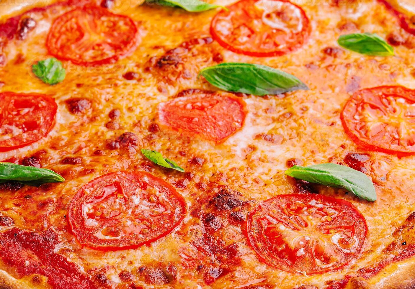 Margherita Pizza with Tomatoes and Cheese photo