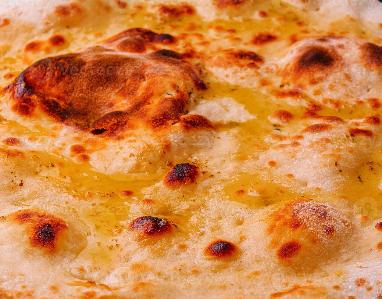 Italian traditional focaccia bread baking photo