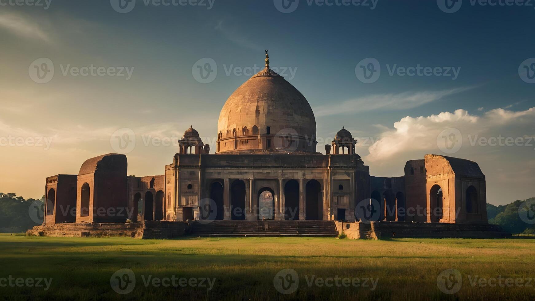 AI generated Majestic Monuments  Historic Landmarks Standing Proud photo