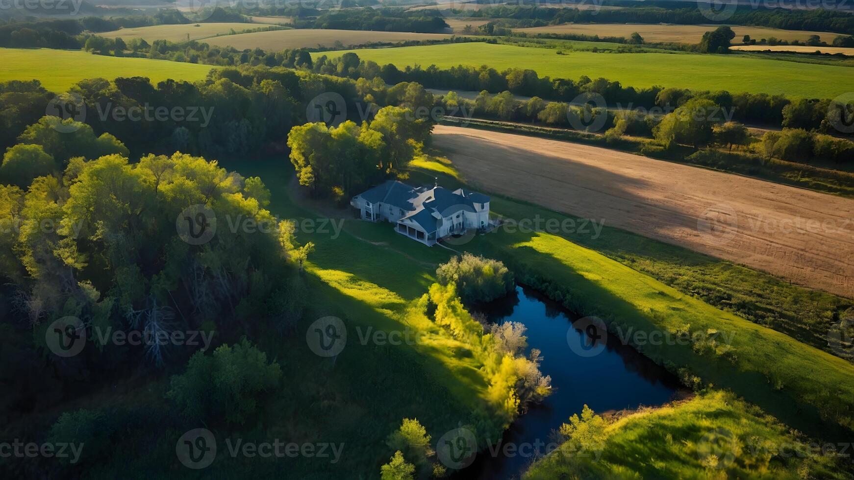 AI generated Aerial Adventures  Drone Footage Capturing Stunning Landscapes photo