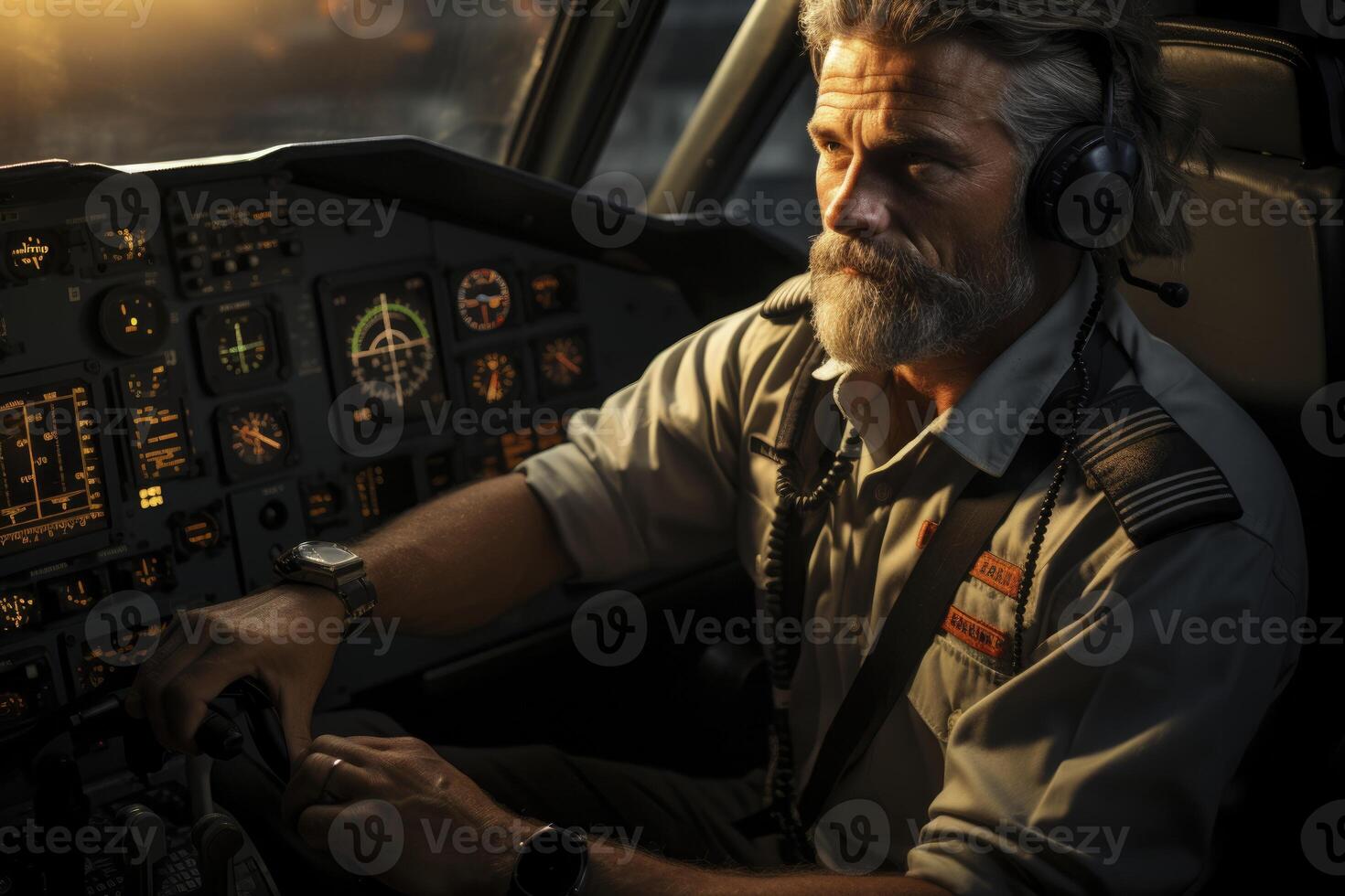 AI generated A Vision of Futuristic Aviation. Generative AI photo