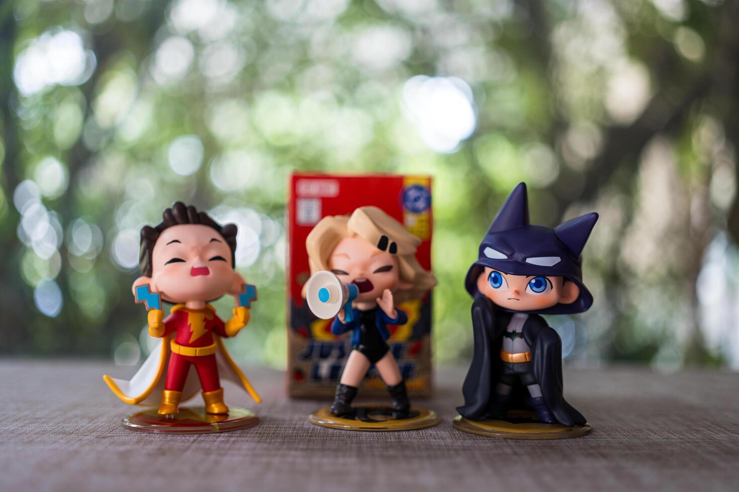 Bangkok, Thailand - February 29, 2024 DC Justice League Childhood Series Figures. A cute of collectable photo