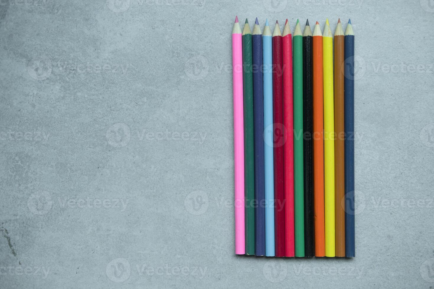 Color pencils with copyspace photo