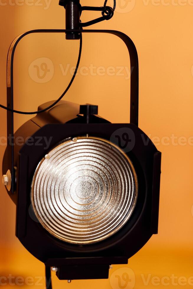 Single Fresnel Theatre Light Hanging With Safety Cable photo