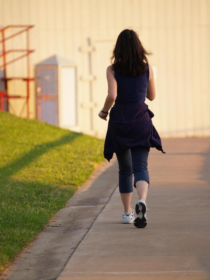 Carmichael, CA, 2007 - Woman Walking for Exercise photo