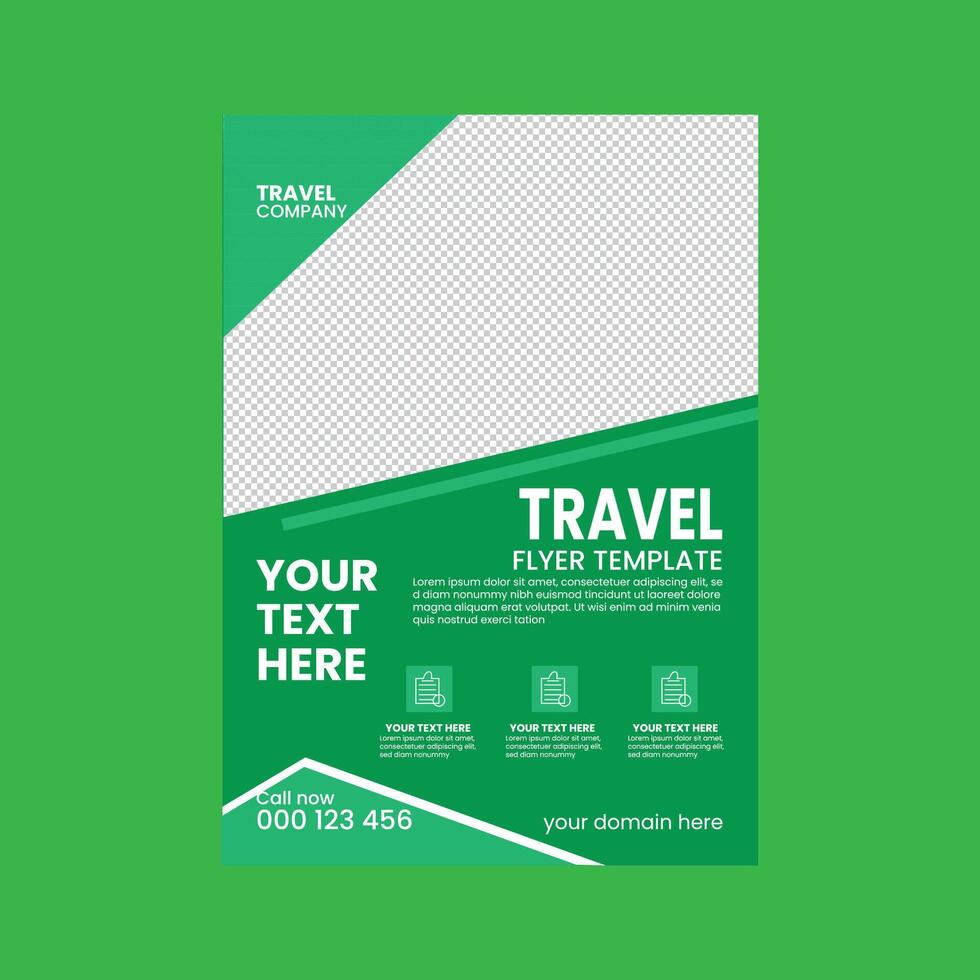 flyer template design vector