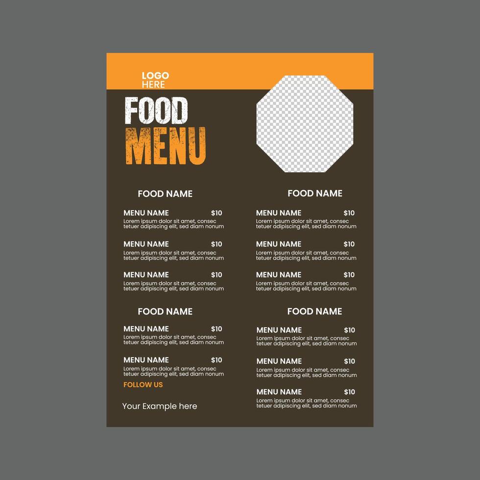 flyer template design vector