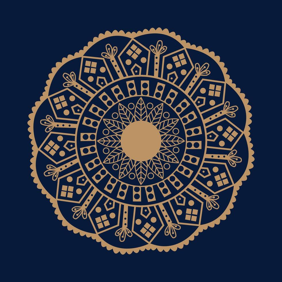 diseño de mandala de lujo vector