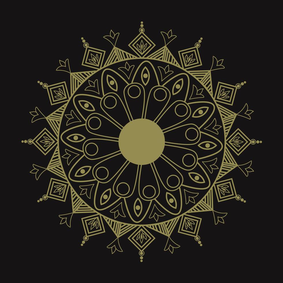 luxury mandala design vector