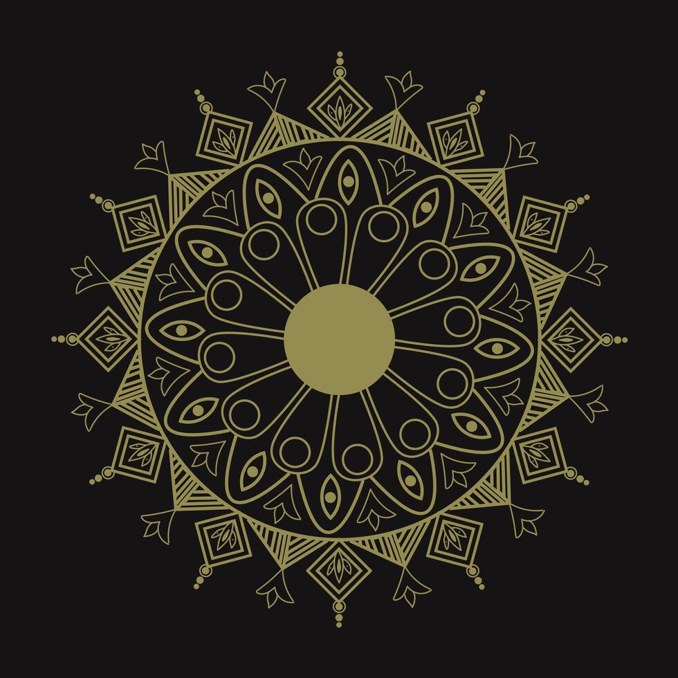 luxury mandala design vector