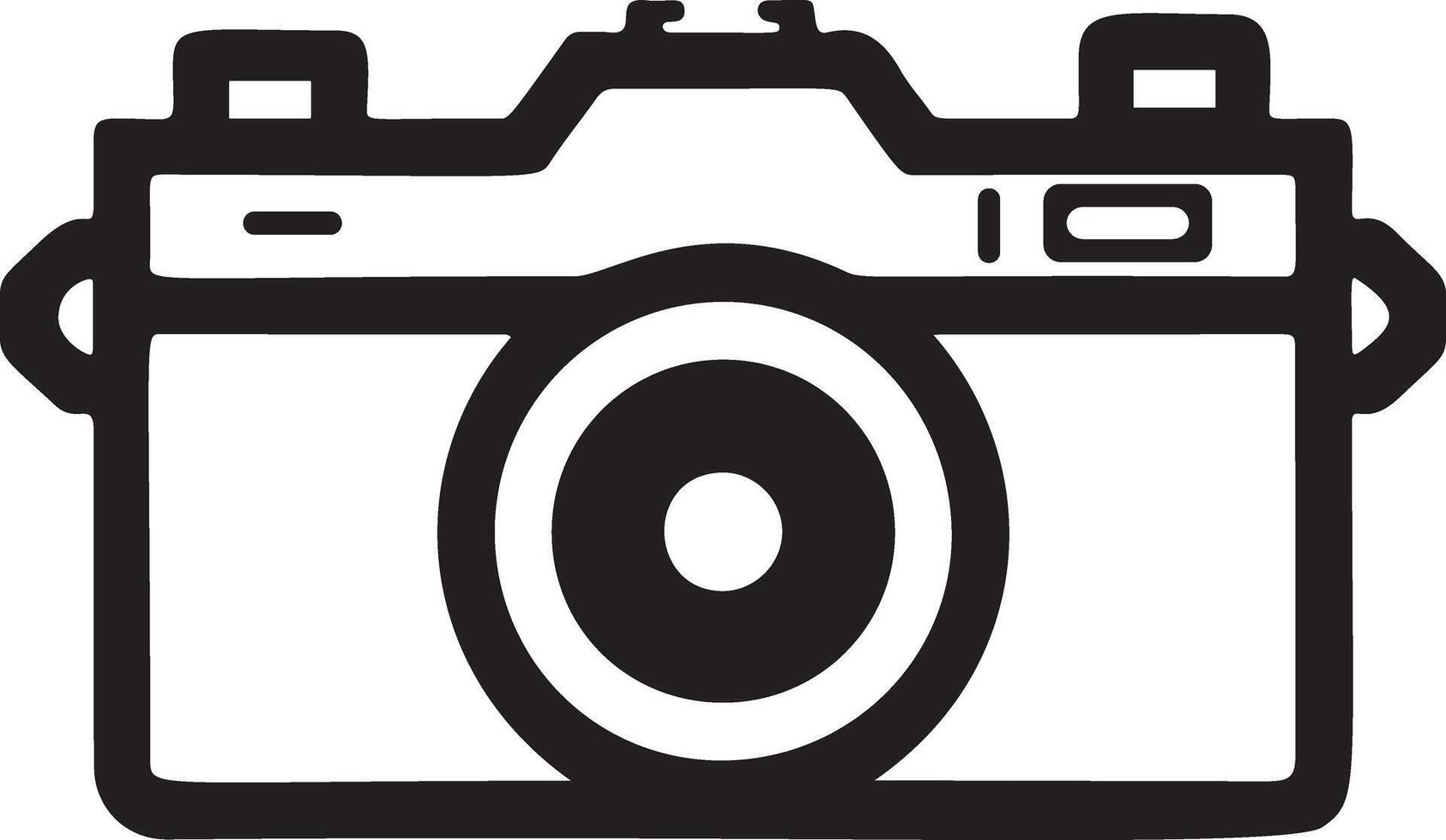 Camera icon. Camera on a white background. vector