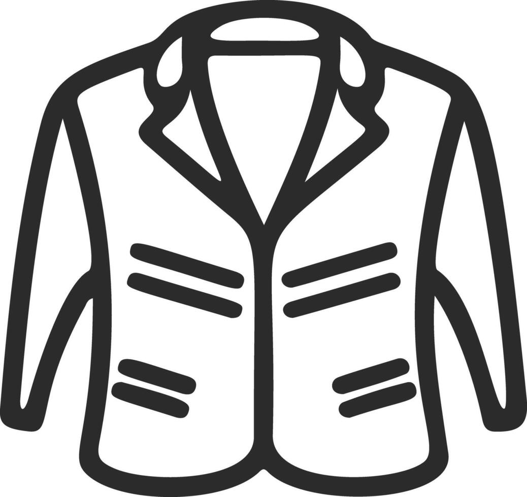 Jacket icon. Jacket on a white background. Element of clothing, style vector