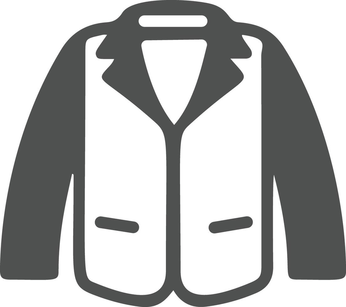 chaqueta icono. chaqueta en un blanco antecedentes. elemento de ropa, estilo vector