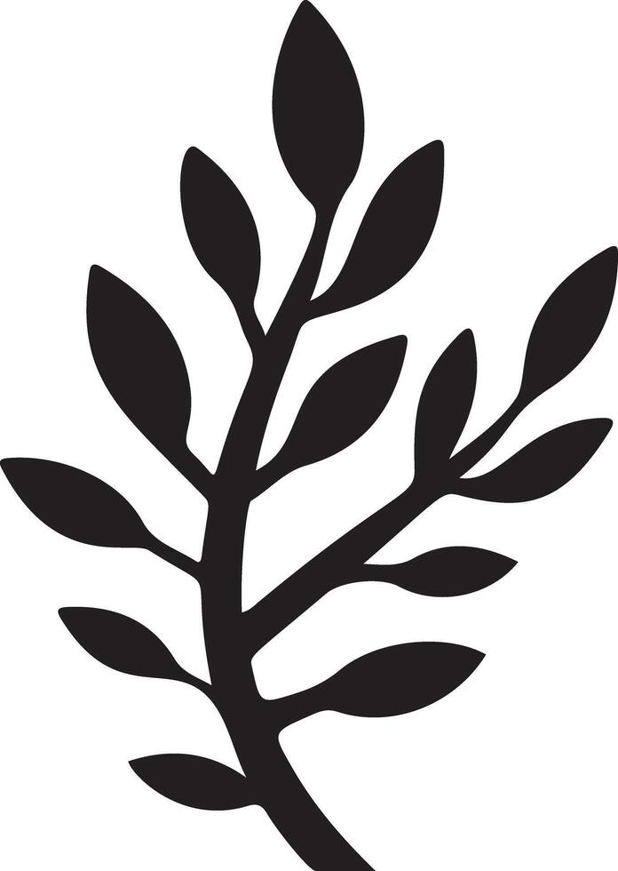 Tree branch icon on white background. nature element vector