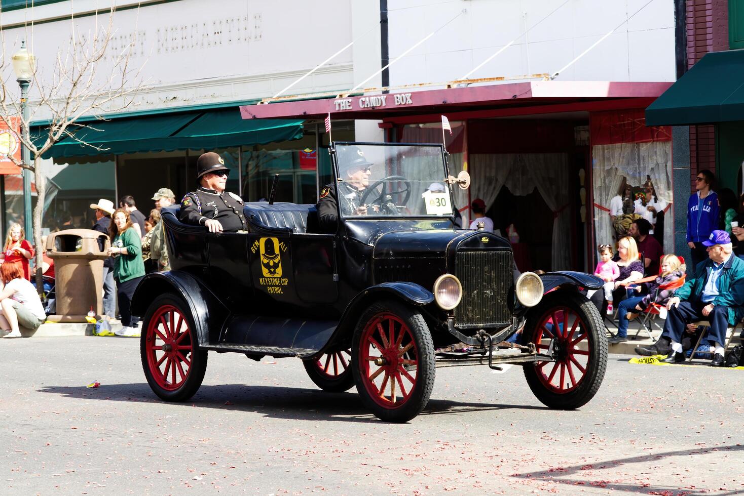 Marysville, CA, 2011 - Keystone Cop Old Time Car And Police Uniforms Parade photo