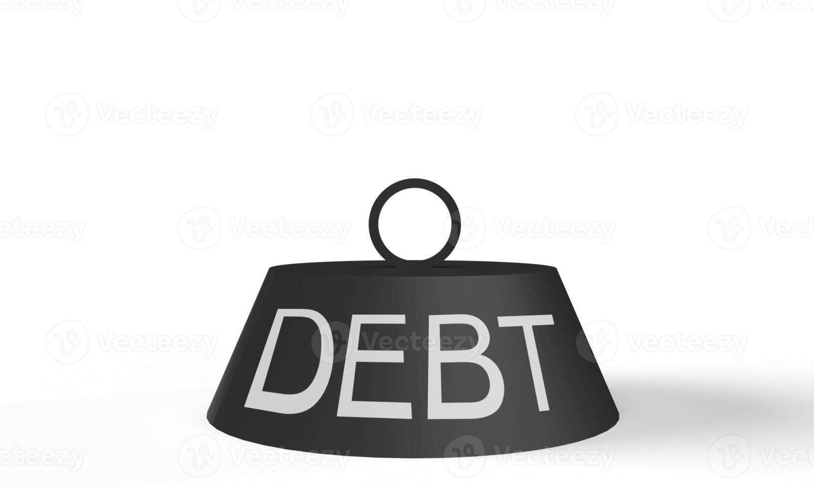 Debt icon object financial problem business marketing money bill tax economy bankruptcy budget banking loan crisis payment finance credit concept currency expense bill currency accounting business photo