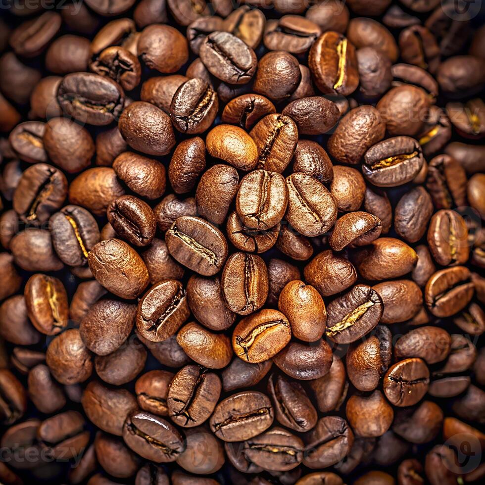 AI generated Coffee beans background. Coffee beans close up. Roasted coffee beans background. Roasted coffee beans background photo