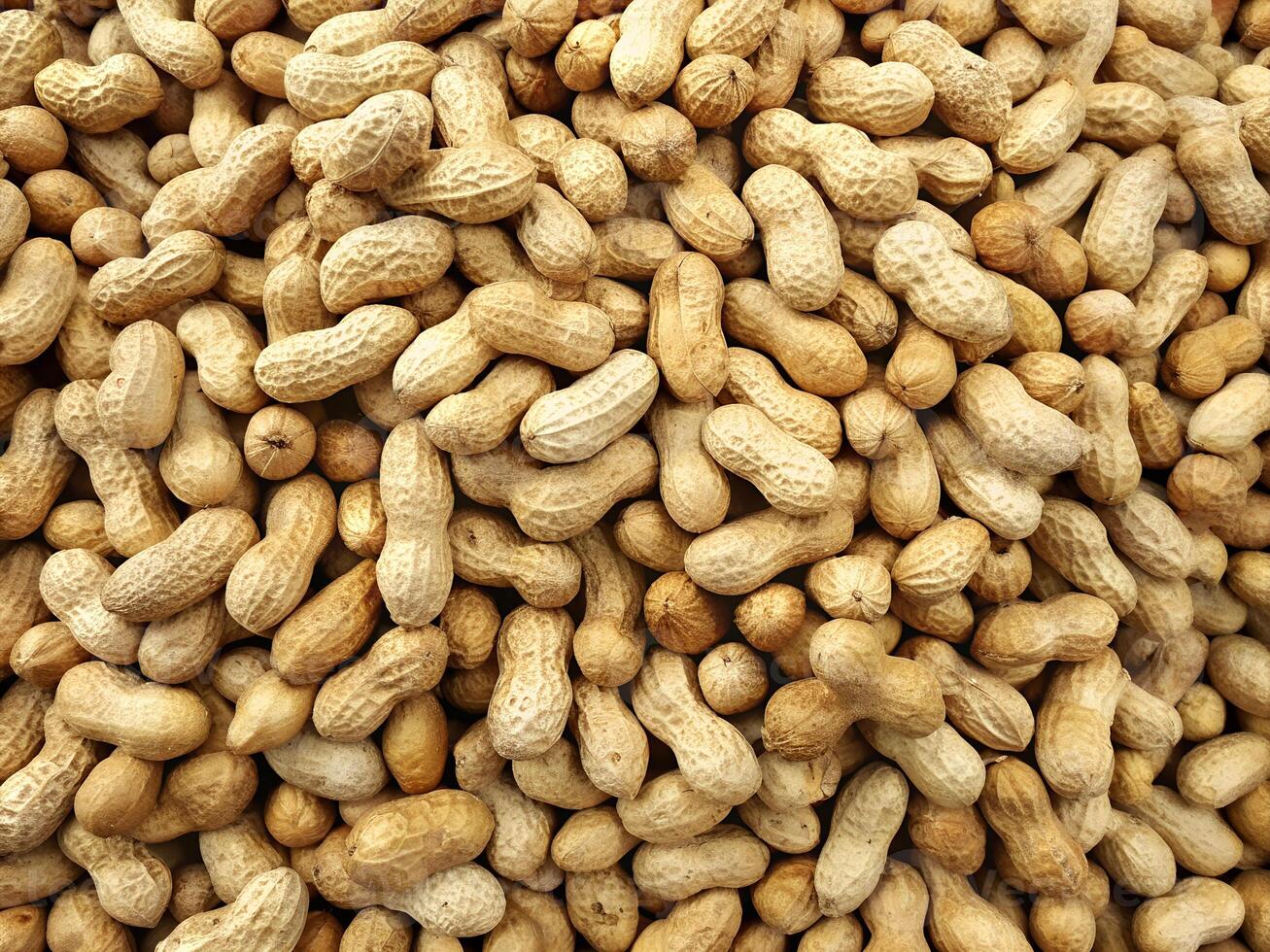 AI generated A lot of peanuts in the shell photo