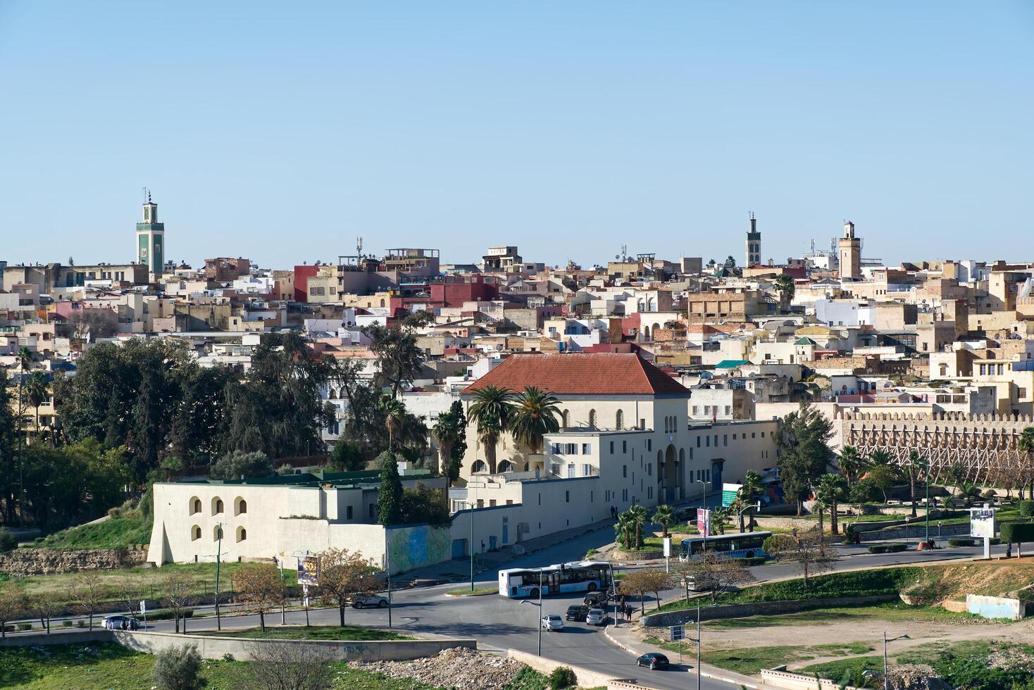 Landscape of the old Medina in Fes. Morocco, Africa. photo