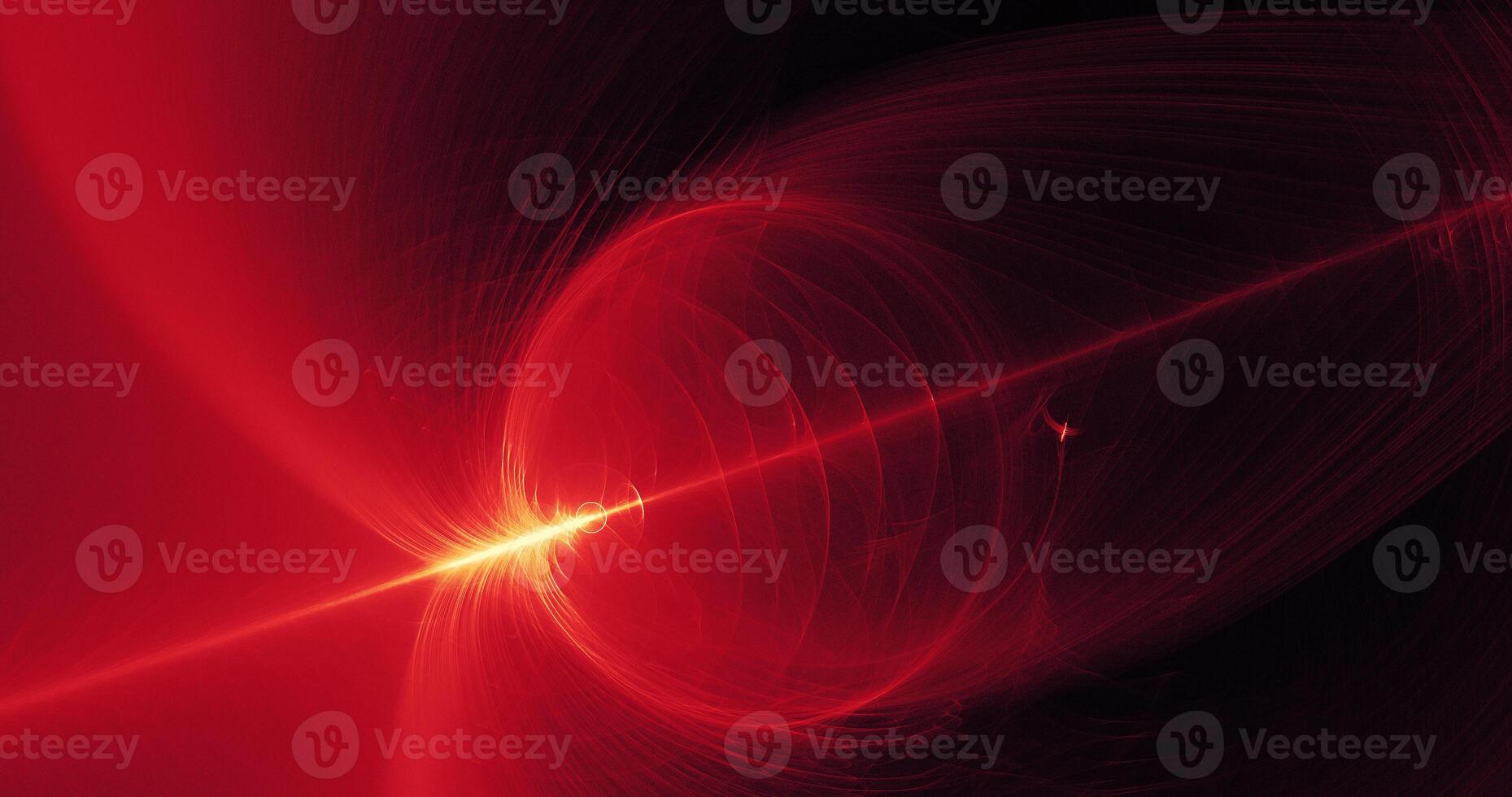 Red And Yellow Abstract Lines Curves Particles Background photo