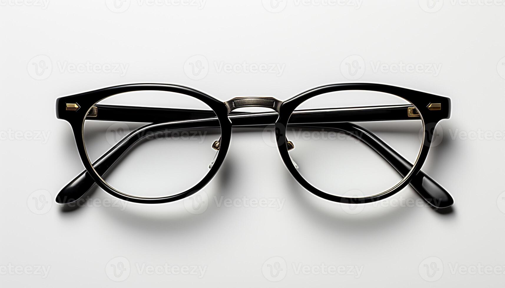 AI generated Modern eyeglasses a fashionable accessory for clear eyesight generated by AI photo