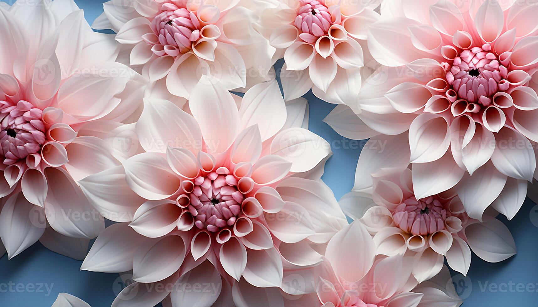 AI generated Vibrant colored petals create a beautiful floral pattern in nature generated by AI photo