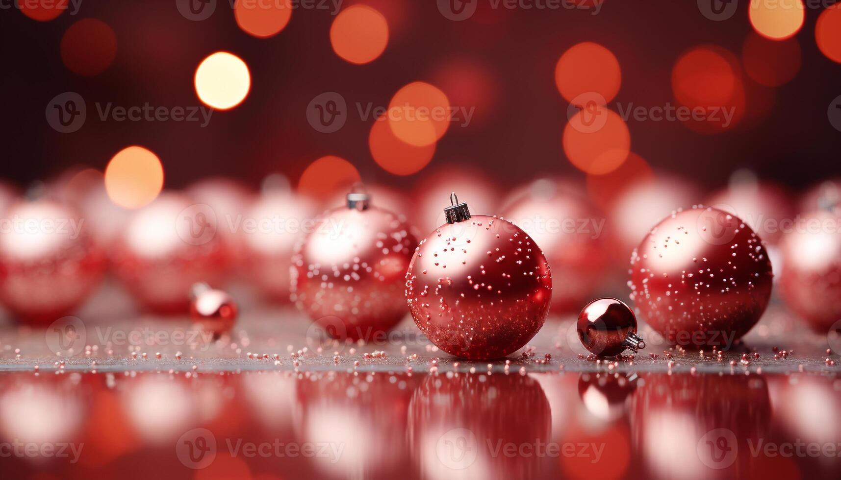AI generated Christmas ornament glowing in the dark, snowflake pattern, vibrant colors generated by AI photo