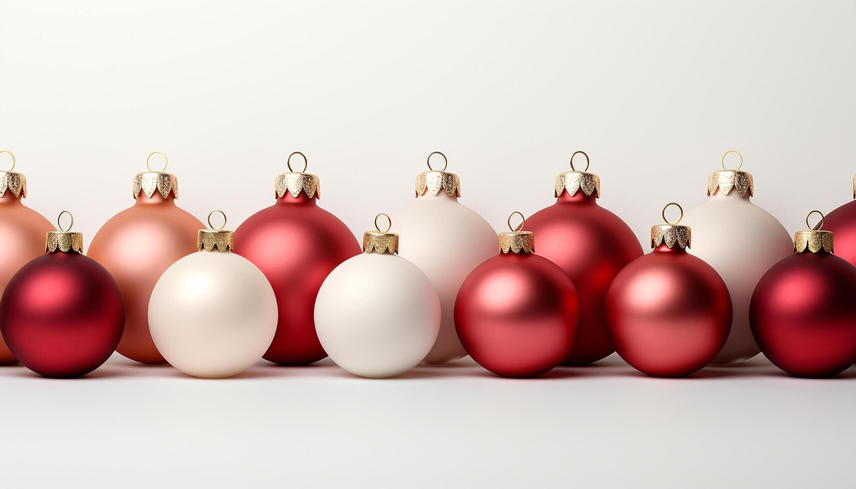 AI generated Christmas ornament decoration in vibrant colors on white background generated by AI photo