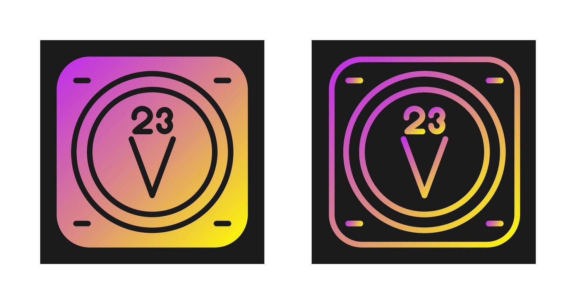 Vanadium Vector Icon