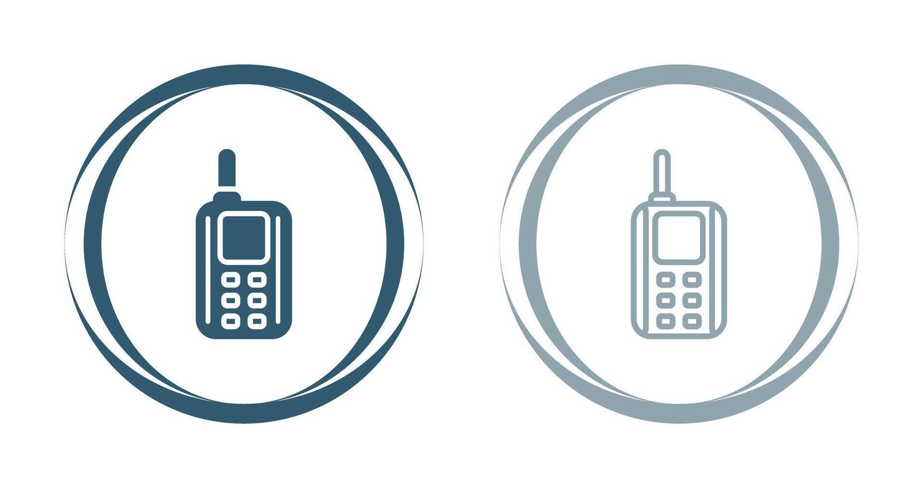 icono de vector de walkie-talkie