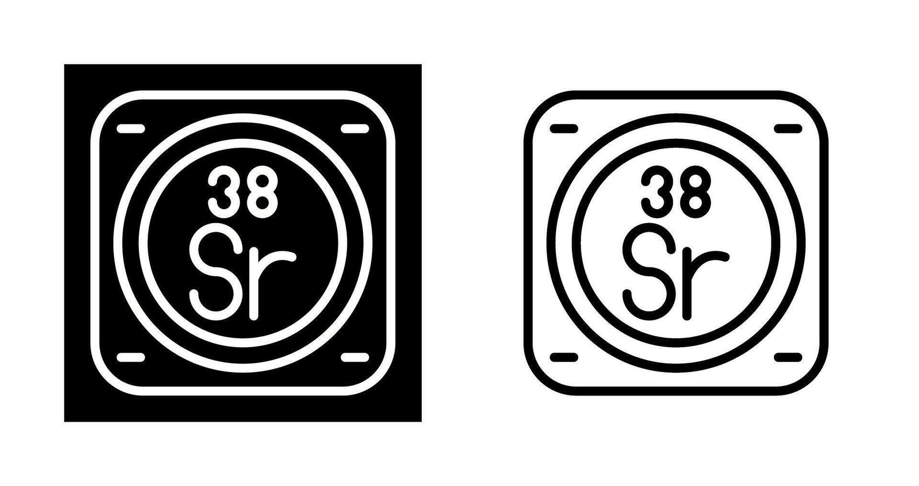 Strontium Vector Icon