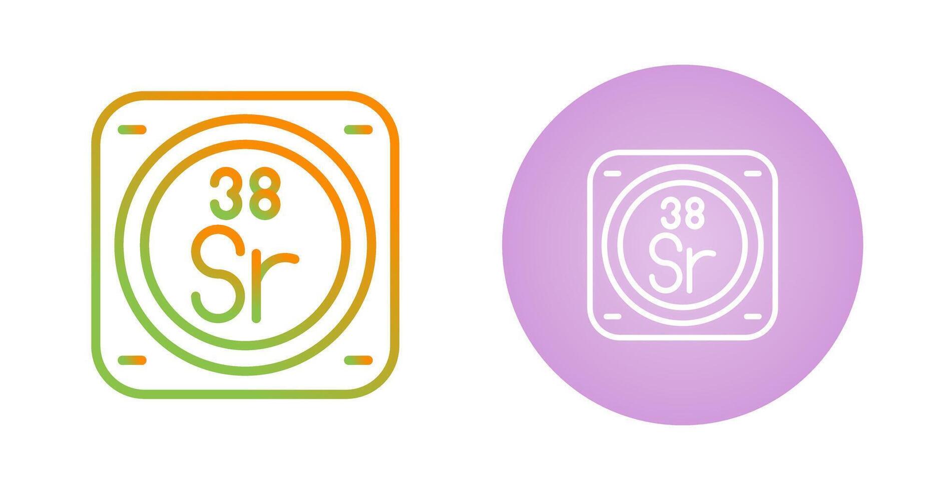 Strontium Vector Icon