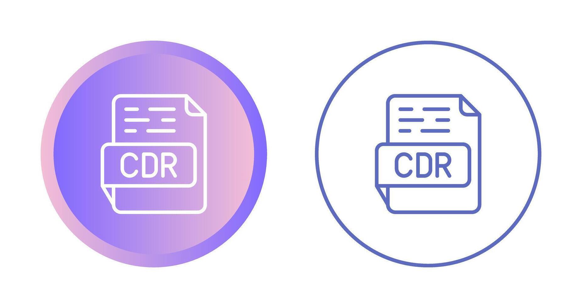 CDR Vector Icon