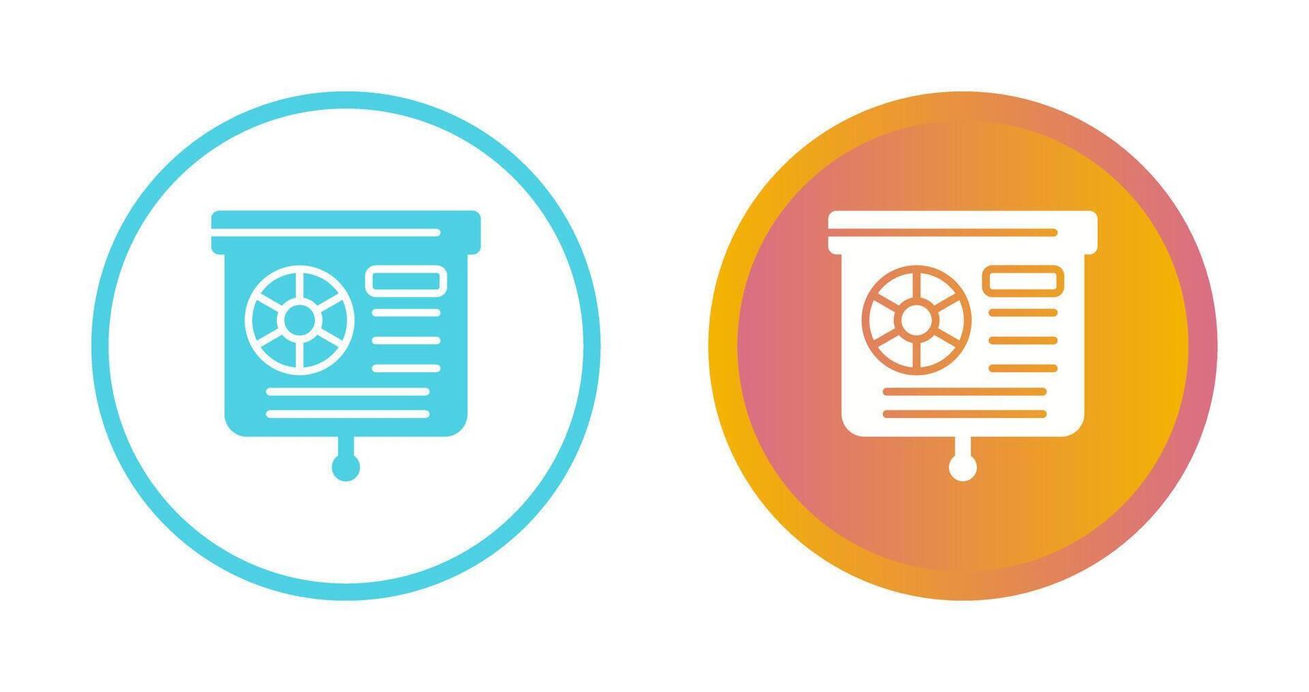 Presentation Slide Vector Icon