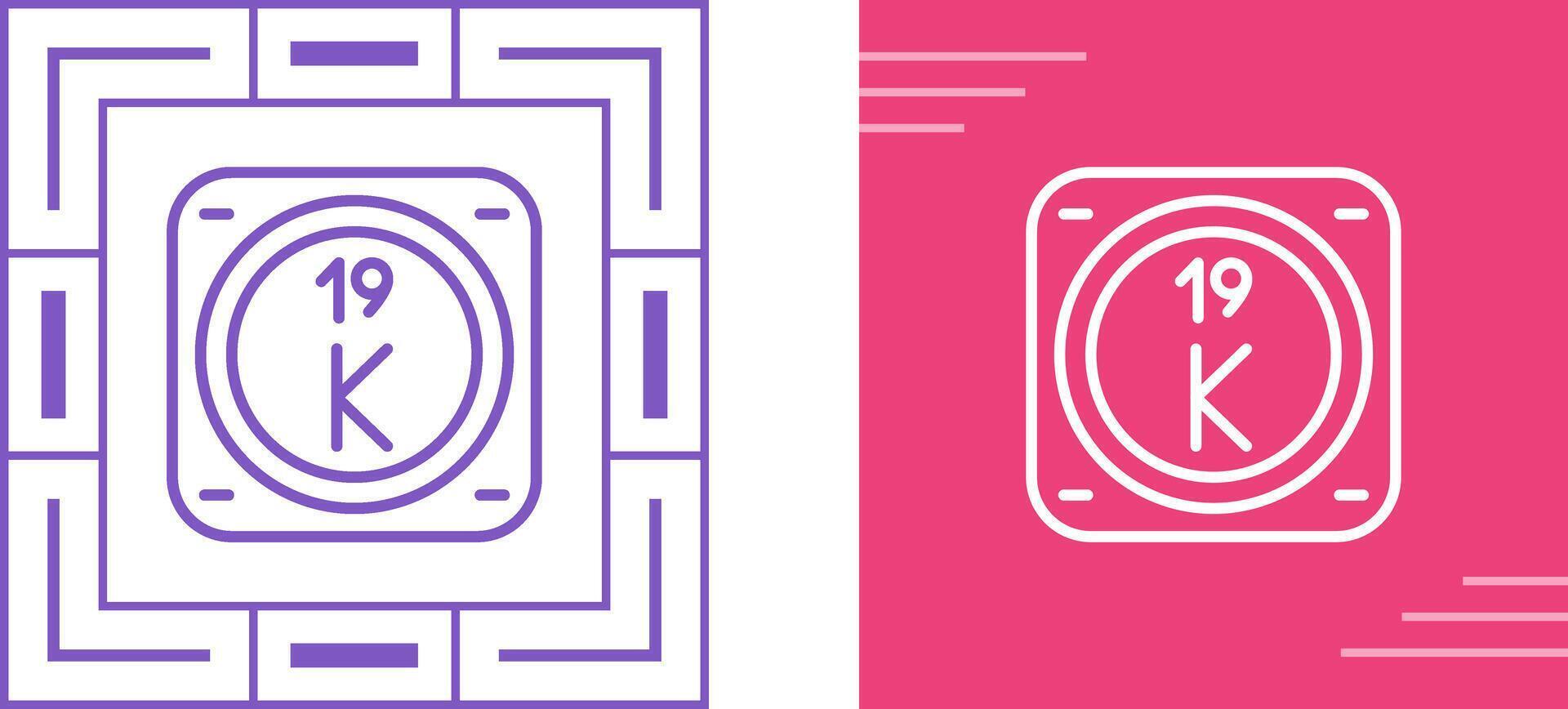 Potassium Vector Icon