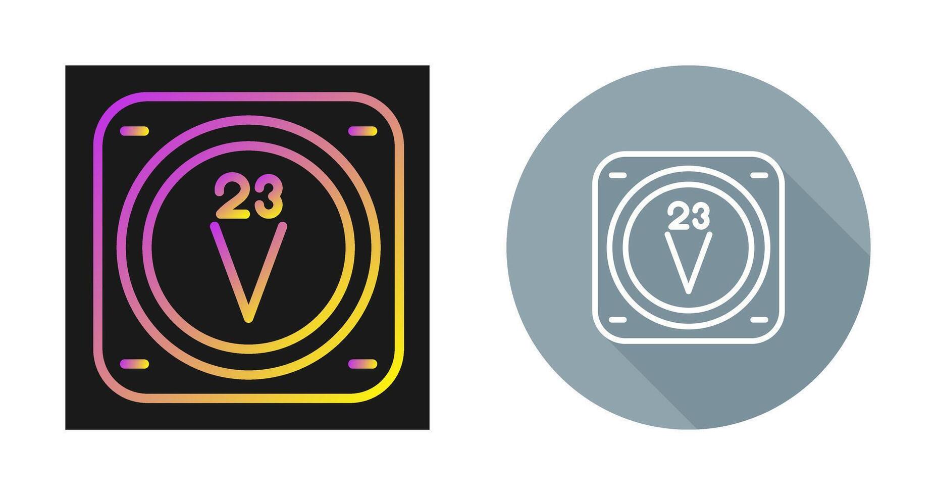 Vanadium Vector Icon