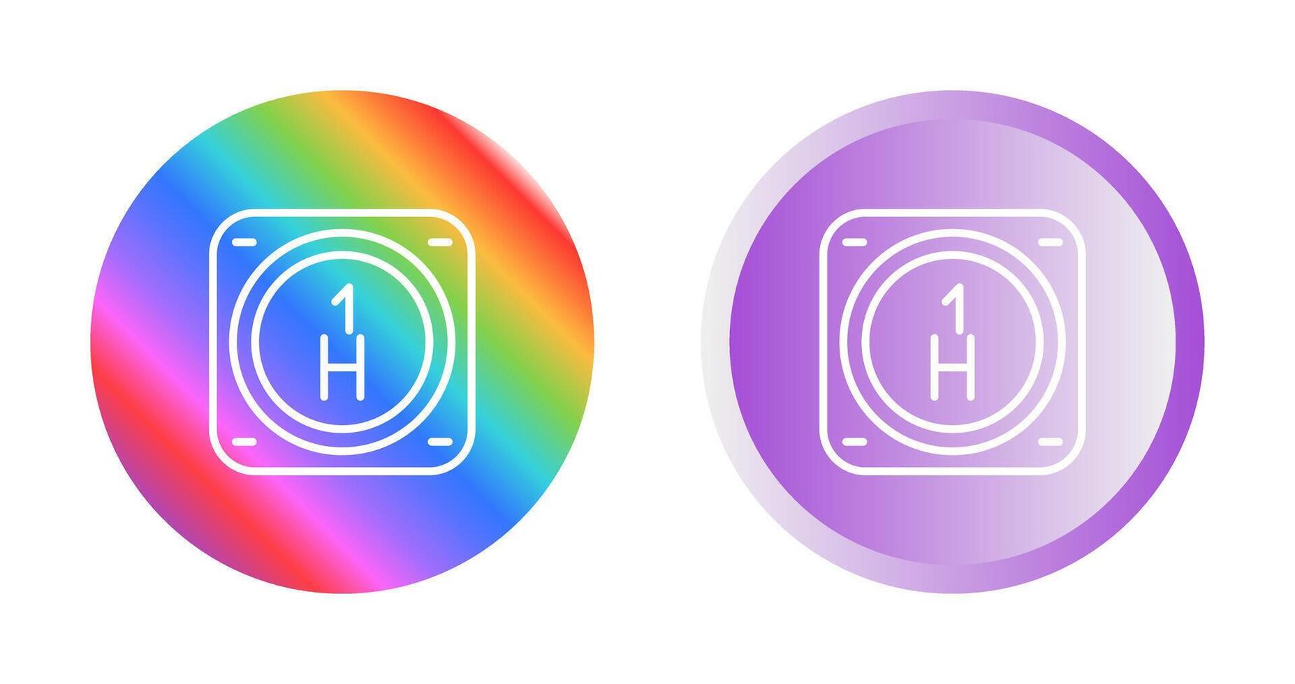 Hydrogen Vector Icon