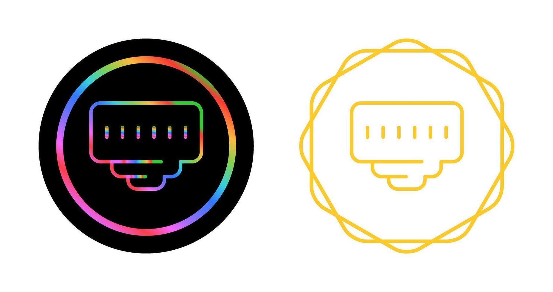Ethernet Port Vector Icon