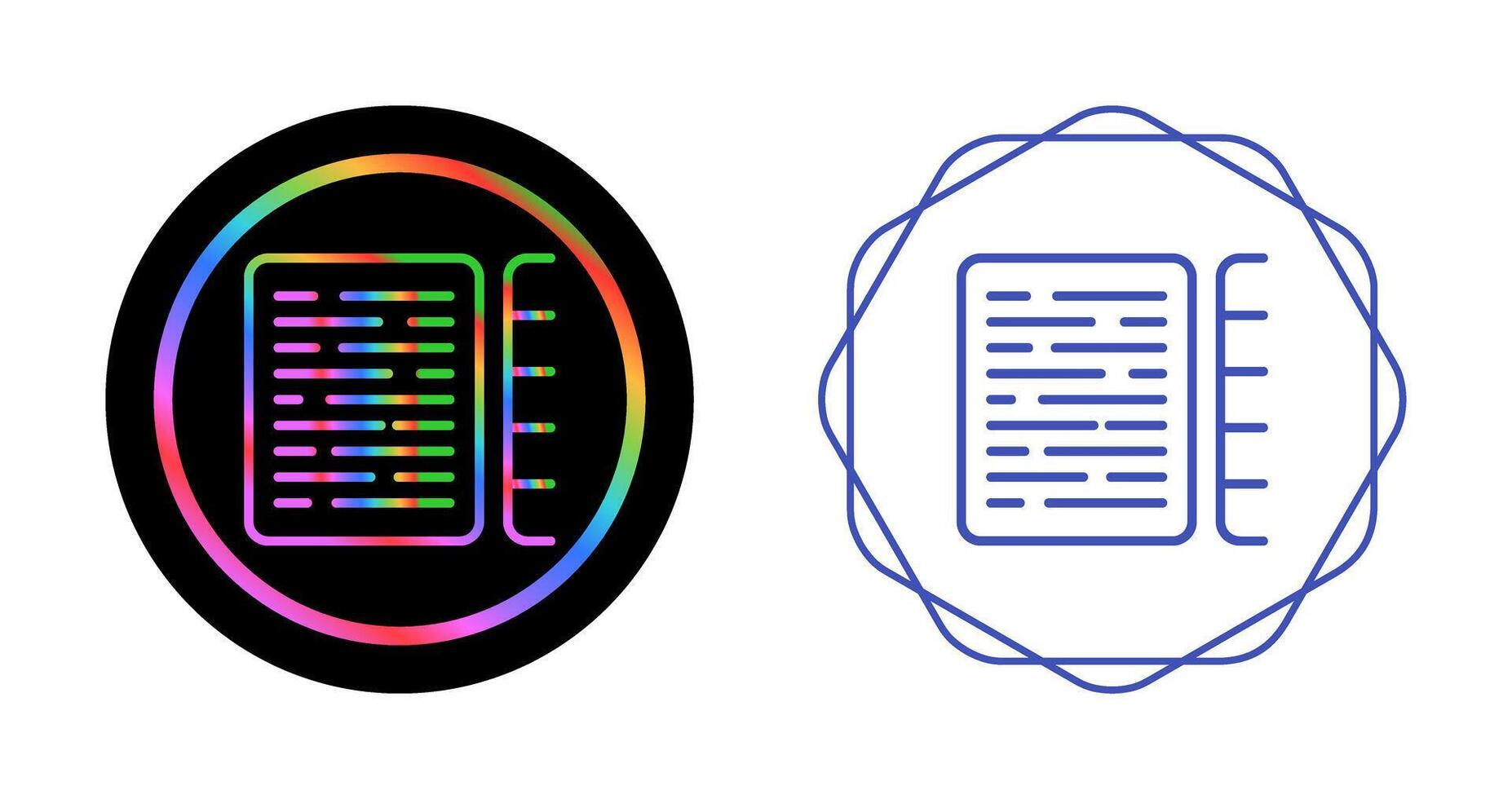 documento indexación vector icono