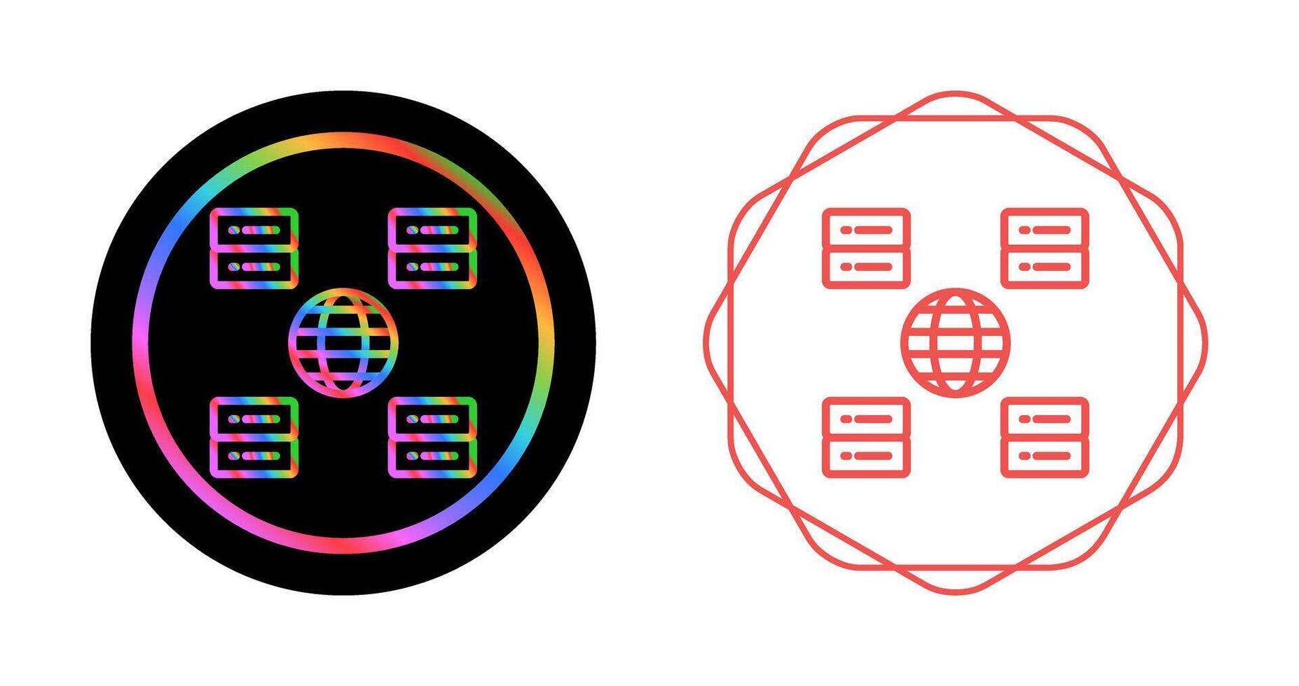 Content Delivery Network Vector Icon
